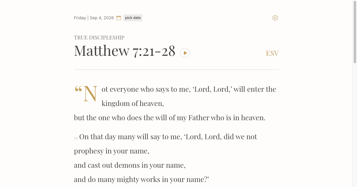 bread — today’s reading